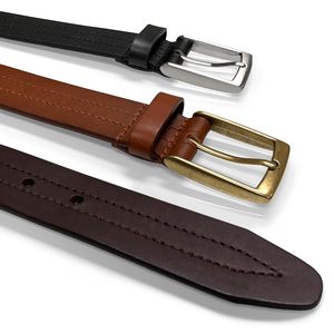 Nuevo Cinturón Casual de Cuero Vacuno Vintage para Hombre con Hebilla de Aleación - Impermeable, Ecológico, Transpirable y Duradero, con Logotipo Personalizable - Product Image 3