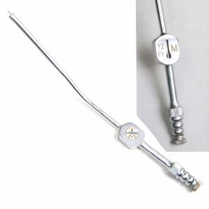 Tubos de Succión EA Frazier 7 French 3-7/140mm Working MA-2517 140mm 7Fr Acero Inoxidable - Product Image 3