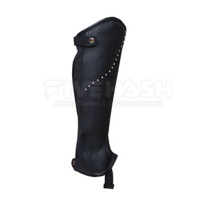 Mini Chaps de Cuero Premium para Protección de Patas de Caballo, para Entrenamiento Ecuestre al Aire Libre y Uso Diario - Product Image 2