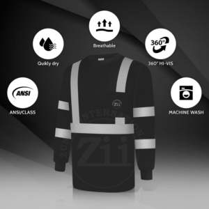 Vêtements de travail FR haute visibilité orange réfléchissants, résistants aux flammes, ANSI Classe 1, avec LED, imperméables, respirants, manches longues, logo personnalisé - Product Image 6