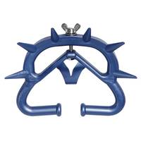 Anneau de nez réglable en plastique bleu réutilisable avec pointes anti-sucettes pour le sevrage des veaux