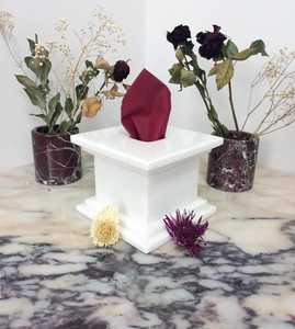 Boîte à mouchoirs en marbre artisanal par NEHA ENTERPRISES, porte-serviettes décoratif haut de gamme pour bureau, hôtel et table à manger - Product Image 2