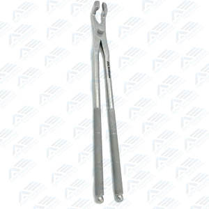 Molaires 19.25 pouces pince molaire équine à mâchoire dentelée 49 cm pince d'extraction dentaire en acier inoxydable de haute qualité - Product Image 3