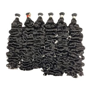 Tip Hair 100% Extensions de cheveux humains vietnamiens sans cuticule chimique alignée tissage de cheveux bonne garantie de service pour les femmes noires - Product Image 6