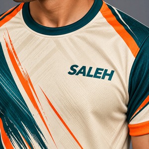 Conjunto de Uniforme de Fútbol Sublimado para Hombre, Transpirable, 100% Poliéster, Cuello Redondo, Manga Corta, Jersey y Pantalones Cortos, Kit de Fútbol de Verano - Product Image 5