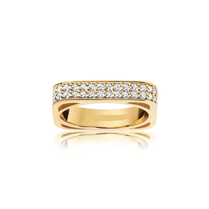 Anillo de Boda con Diamantes Redondos Reales de 0.30 TCW para Mujer, Oro Amarillo de 14K | Elegante Anillo de Aniversario para Novia, Regalo de Joyería Fina - Product Image 4