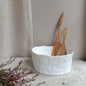 Juego de utensilios para servir ensalada de madera hechos a mano, cuchara y tenedor de madera para ensalada, utensilios de cocina, juego de utensilios para mezclar ensalada de madera natural - Product Image 4