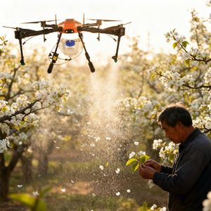 4-Axis 10L Agriculture Sprayer UAV with Dual 16000mAh Batteries, Smart Control, Ground Simulation Radar & 43KG Takeoff <b>Weight</b> - Product Image 4