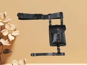 Durable High Quality New Arrived Good Quality Latest Design Leather Waist Bag Custom Perfect Warm Windproof Leather Waist Bag - Product Image 4