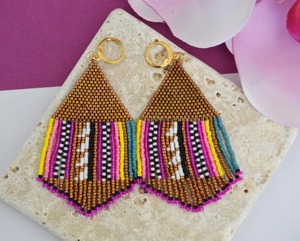 Boucles d'oreilles perlées sans nickel, sans plomb, finition solide, article de gros personnalisé en usine - Product Image 5