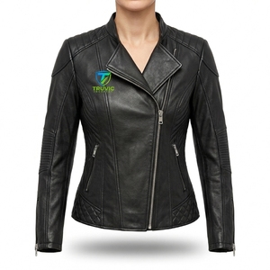Chaqueta de Cuero Premium para Mujer, Estilo Casual, Fabricada con Cuero Resistente, Forro Cómodo y Duradero - Product Image 1