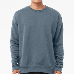 Pull-over décontracté unisexe en coton 100 % léger et écologique, à manches longues, col rond, coupe classique, imperméable, pour l'hiver – Vente en gros - Product Image 1