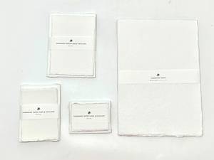 Papel artesanal de algodón hecho a mano, ecológico, en hojas para papelería de lujo y caligrafía. - Product Image 3
