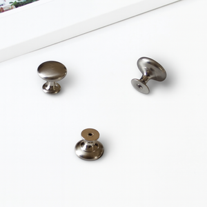 Perilla Redonda Duradera de Aleación de Zinc con Acabado Satinado Níquel para Armarios de Cocina, Tocadores de Baño, Mesitas de Noche y Herrajes para Cajones de Muebles - Product Image 4