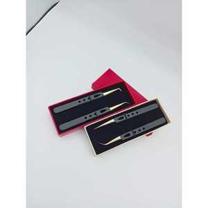 Eyelash Tweezers Straight Isolation Tweezer for Lash Artists Stainless Steel Premium Beauty Equipment - Product Image 1