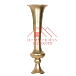 Vase à fleurs en forme de trompette en métal fait à la main adapté au mariage et à la décoration de la maison dernière conception pour la décoration meilleure vente - Product Image 3