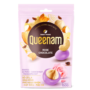 ผู้ผลิตขายส่งช็อกโกแลตดรากี OEM/ODM ฮาลาล ช็อกโกแลตรูปดอกกุหลาบเคลือบอัลมอนด์ เม็ดมะม่วงหิมพานต์ แมคคาเดเมีย นัท 150 กรัม ขนมหวานยอดนิยม - Product Image 1