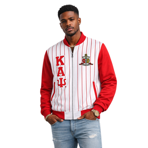 Chaqueta de Forro Polar con Rayas de la Fraternidad Griega Kappa Alpha Psi, con Diseño Elegante y Comodidad Premium para Uso Diario - Product Image 1