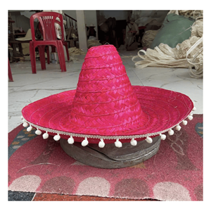 Mexico <b>Hat</b> <b>Straw</b> created with <b>straw</b> material for sun protection beach wear and decorative costume accessories Vietnam - Product Image 5