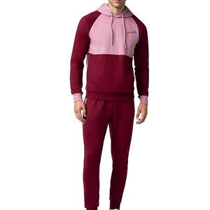 Survêtement de sport pour homme en coton 100% de haute qualité, différentes couleurs, prix abordable, respirant, deux pièces. - Product Image 1