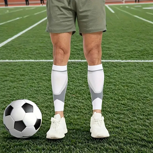 High Elasticity Leg <b>Socks</b> Breathable, Lightweight Fit For Running, Gym & Sports <b>Compression</b> Calf Sleeves BY AMAZING INDUSTRIES - Product Image 3