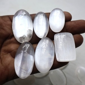 2025หินควอตซ์เจียระไนแบบซีลีไนต์ธรรมชาติอัญมณีทรงวงรีทรงหลวมสำหรับใส่เครื่องประดับฟรีไซส์ - Product Image 4