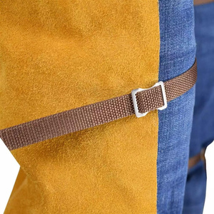 Premium Quality Cowhide <b>Split</b> Leather Welders <b>Trouser</b> Heavy Duty Industrial Safety Leg Protection Construction Welders Workwear - Product Image 6