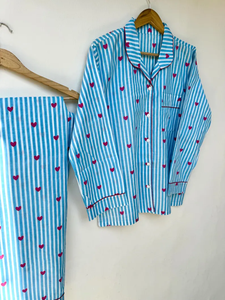 Ensemble de pyjama coordonné pour femmes Naaz, imprimé animal, vêtements de nuit décontractés d'été, vêtements de détente doux et respirants, longueur genou, en coton - Product Image 5