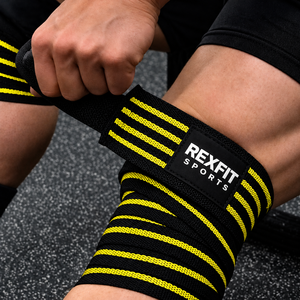Wholesale Strength Training <b>Knee</b> Wraps for Weightlifting Gym Powerlifting <b>Squats</b> Custom Logo Manufacturer - Product Image 6