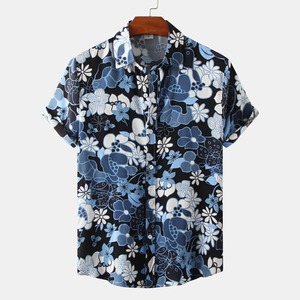 Chemise hawaïenne pour homme à imprimé tropical, douce et légère, idéale pour les vacances et les fêtes à la plage - Product Image 2