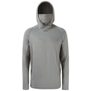 Camisetas de Pesca con Capucha Personalizadas para Hombre, Protección UPF 50, Manga Larga, con Logotipo Personalizado, Poliéster y Spandex, OEM - Product Image 1