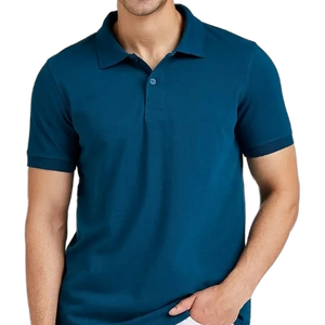 Camiseta Polo Lisa de Manga Corta con Botones Coloridos, Prenda Informal Versátil - Product Image 3