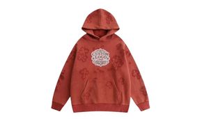 Hoodie Oversize en Coton Molletonné Coupe Boxy Épaules Tombantes Options de Logo Personnalisé Disponibles MOQ 10 Unisexe Rouge Tricoté avec Poche Avant - Product Image 6