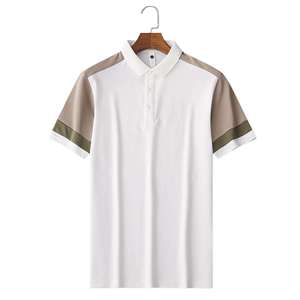 Custom Logo <b>Men</b> Polo T-Shirt Summer Short Sleeved Cotton Casual <b>Men's</b> Polo Shirts 320 grams Wholesale High Quality Design - Product Image 2