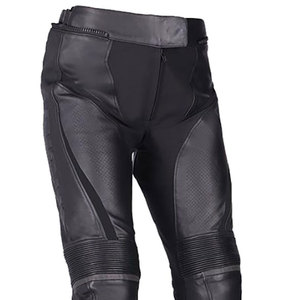 Pantalon en cuir classique pour moto pour homme avec coutures robustes, fermeture réglable et matière durable pour la conduite et les voyages - Product Image 5