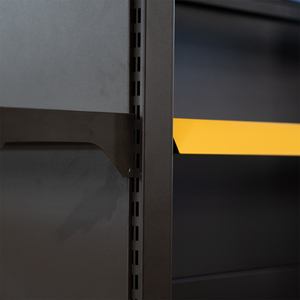 Heavy Duty Metal Gondola <b>Shelving</b> with End Unit | Solid Back Panel Store Fixture OEM - Product Image 2