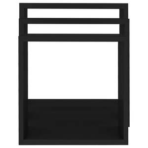 Juego de 3 Estantes de Pared Cúbicos de MDF Negro, Grandes, Medianos y Pequeños, para Organización del Hogar o la Oficina - Product Image 5