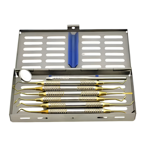Sambrialmed International Gold Dental Composite Filling Instruments Kit Set Of 7 Pieces Restorative Manual SI-02-7000 - Product Image 1