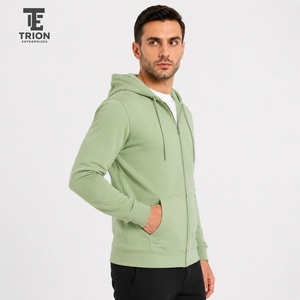 Best Men's Zip up Hoodies Cotton Fleece Custom Hoodie Men's Full <b>Zipper</b> Oversized Men's <b>Zipper</b> Hoodies for Sale Casual Style - Product Image 4