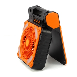 Ventilador de linterna LED Solar portátil para acampar, batería recargable de 5200mAh, 4 velocidades de viento, 3 modos de luz, temporizadores para senderismo, pesca, Viajes - Product Image 1