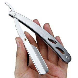 Herramienta de Afeitado de Alta Calidad, Navaja de Barbero con Hoja de Acero Duradera, Fácil Agarre - Product Image 1