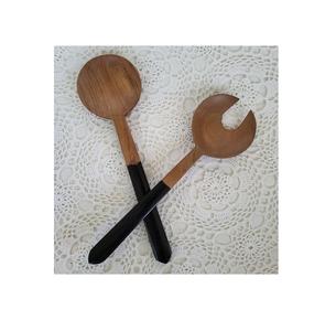 Serveur à salade en bois et résine de qualité supérieure, idéal pour servir la salade à la maison, en cuisine, lors de fêtes et d'événements, au prix de gros d'usine. - Product Image 1