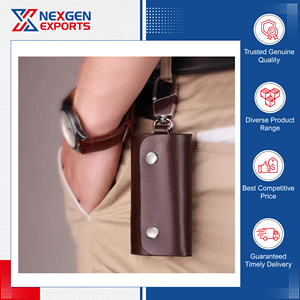 Distribuidor de Marca Ofrece Llavero de Cintura de Cuero PU de Gran Capacidad, Lujoso, Impermeable y de Excelente Calidad para Compradores Globales al por Mayor - Product Image 4