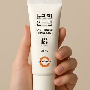 [CURAHEALBIO] Protector Solar Herbal para el Cuidado Diario de la Piel, SPF50 PA, Cuatro Protecciones Suaves y Orgánicas para el Rostro - Product Image 1