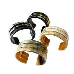 Bracelets et bracelets de mode en corne de buffle naturelle UNIQUE fabriqués à partir de corne de buffle véritable - Product Image 6