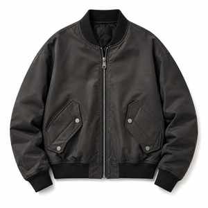 Wholesale Men's Fashion Flight <b>Jacket</b> Premium Casual Outerwear with Modern Zip Front Design - Product Image 5