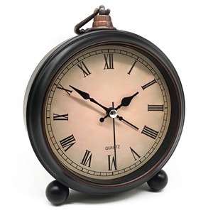 Jatoba Wood Desk <b>Clock</b> <b>Roman</b> Numerals Wholesale | Aqdus Saleem Moradabad - Product Image 1
