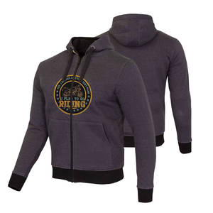 Sudadera con Capucha de Protección para Motociclistas, Unisex, con Certificación CE, Protección para Zonas de Impacto Reforzadas, Forro de Malla Fija y Transpirable - Product Image 1