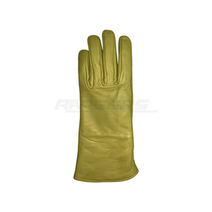 Yellow Winter <b>Gloves</b> <b>Fur</b> Lined Sheepskin Leather Full Finger Warm Outdoor Fashion Custom Leather <b>Gloves</b> - Product Image 6