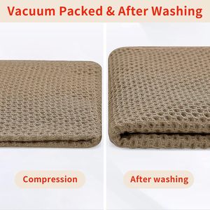Paños de Cocina 100% Algodón con Tejido Waffle, Ultra Suaves, Absorbentes y de Secado Rápido, 12 x 12 Pulgadas, Paquete de 6 Toallas Color Bronceado - Product Image 2